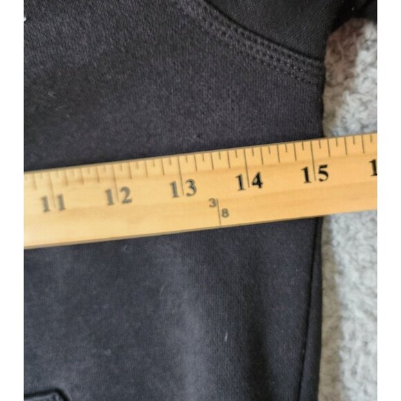 Nike Black Swoosh Logo Kangaroo Pocket Basic Pullover Hoodie Youth Size Large 7 - Picture 6 of 11